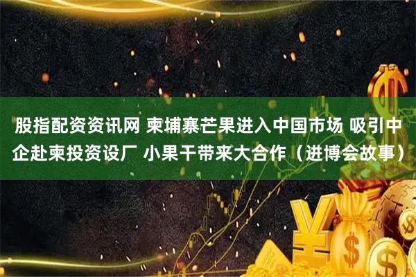 股指配资资讯网 柬埔寨芒果进入中国市场 吸引中企赴柬投资设厂 小果干带来大合作（进博会故事）