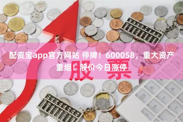 配资宝app官方网站 停牌！600058，重大资产重组！股价今日涨停